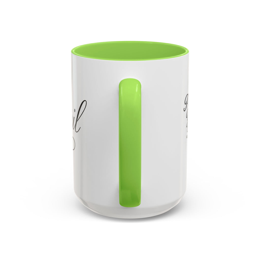 April Script Name Mug — Personalized Birthday Month Coffee Cup (11oz, 15oz)