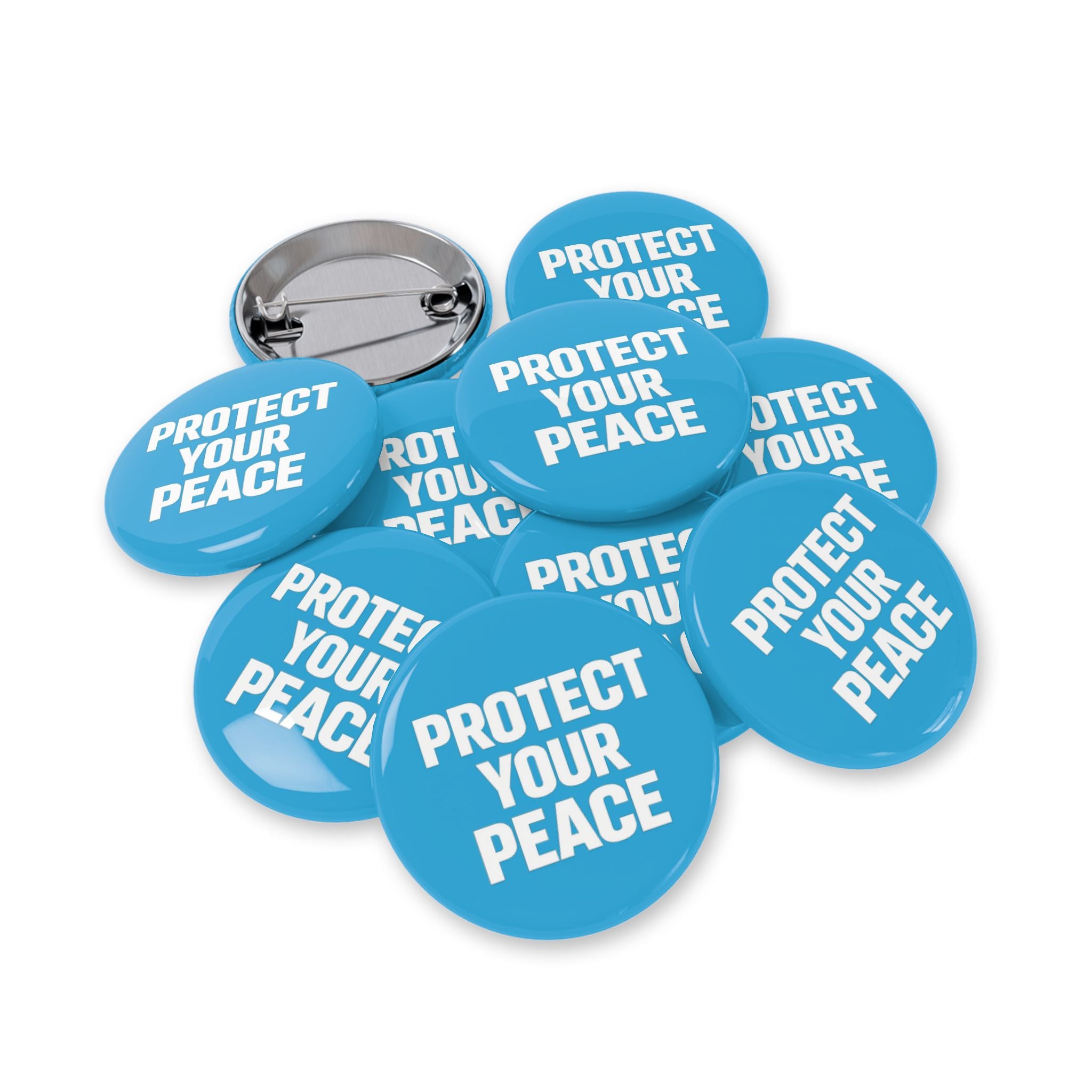 Protect Your Peace Round Pin — Inspirational Button Badge