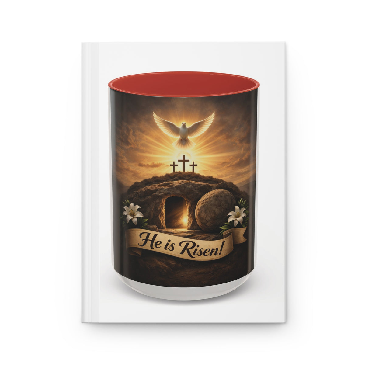 He is Risen Hardcover Journal — Christian Easter Devotional Notebook