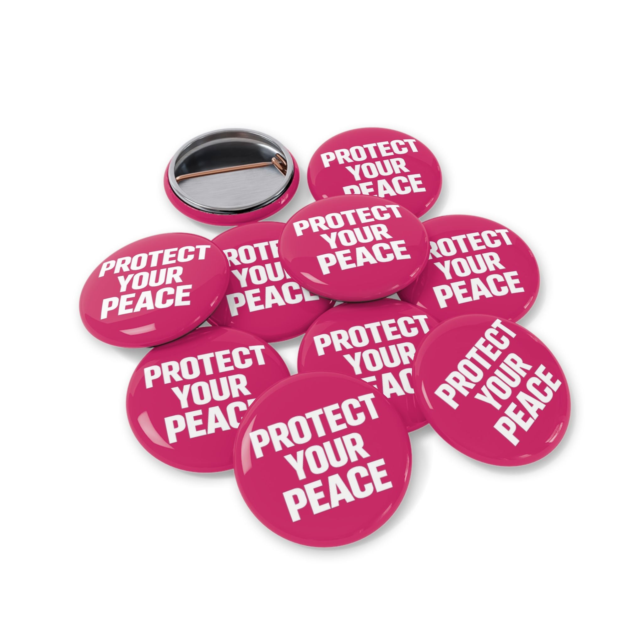 Protect Your Peace Pin — Round Statement Button