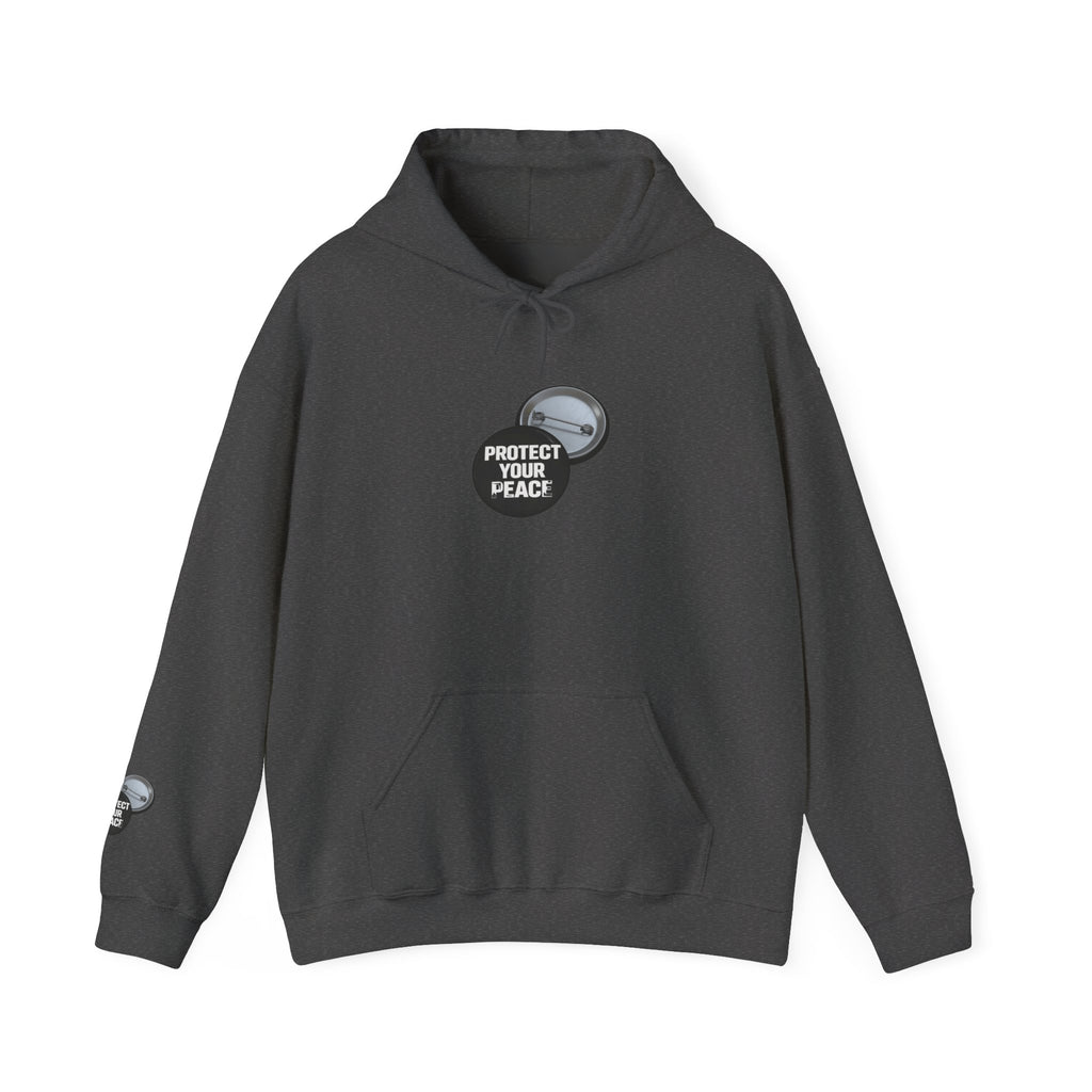Hoodie  protect your peace  graphic design sleave and chest
