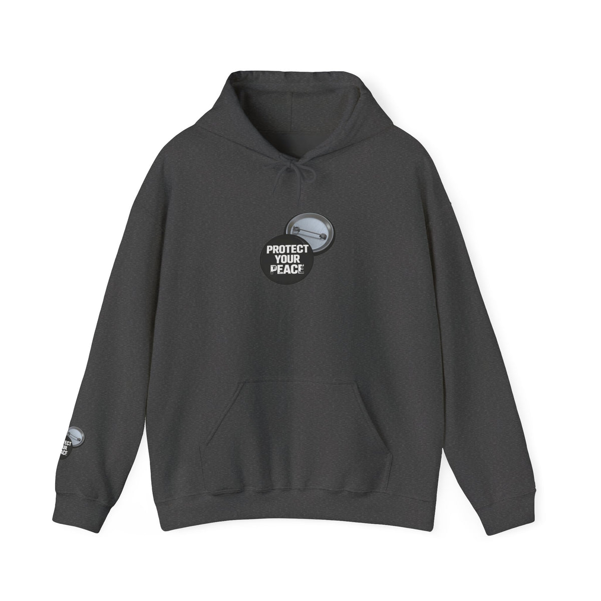 Hoodie  protect your peace  graphic design sleave and chest