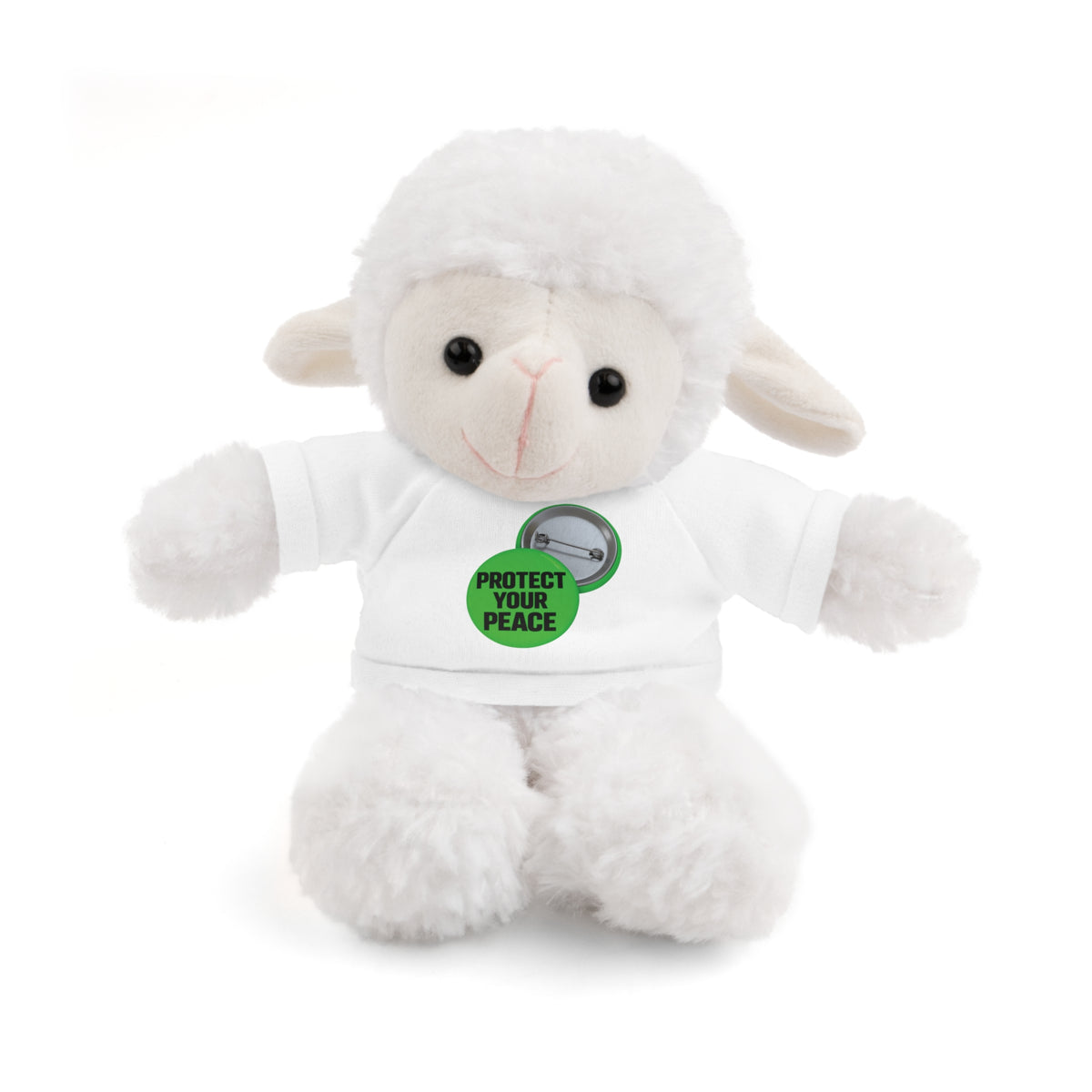 Bear Plush with 'Protect Your Peace' Tee