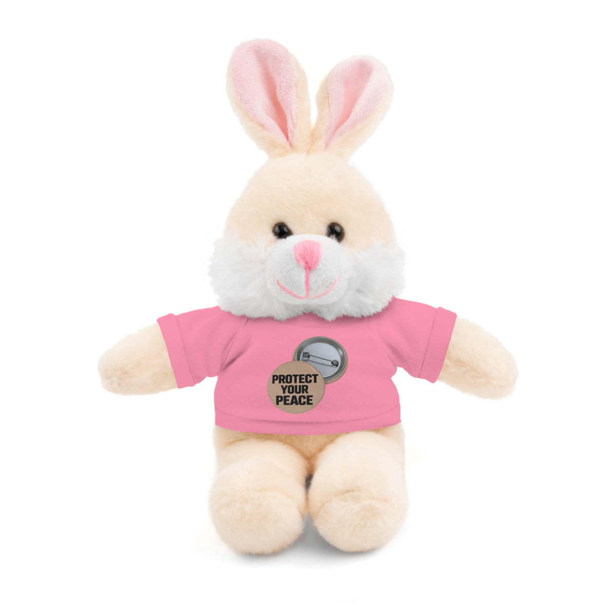 Protect Your Peace Teddy Bear — Plush Stuffed Animal with Tee