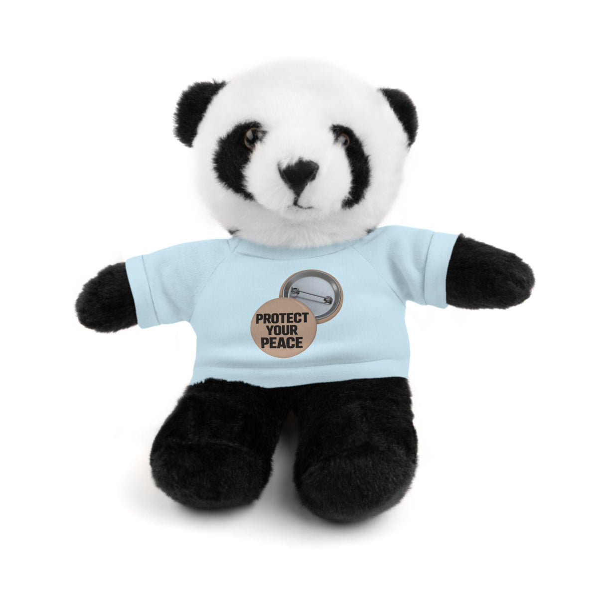 Protect Your Peace Teddy Bear — Plush Stuffed Animal with Tee