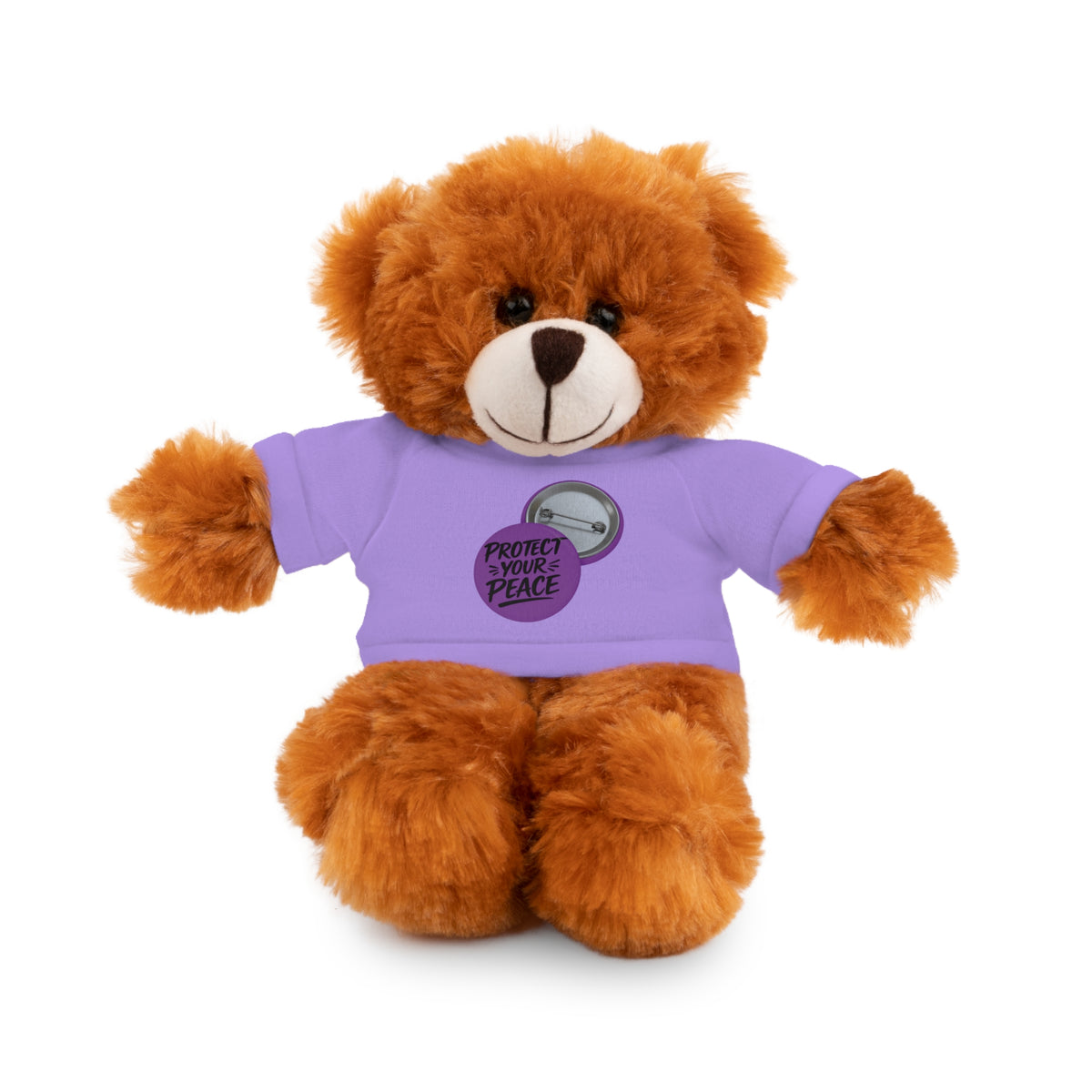 Plush Bear with 'Protect Peace' Tee