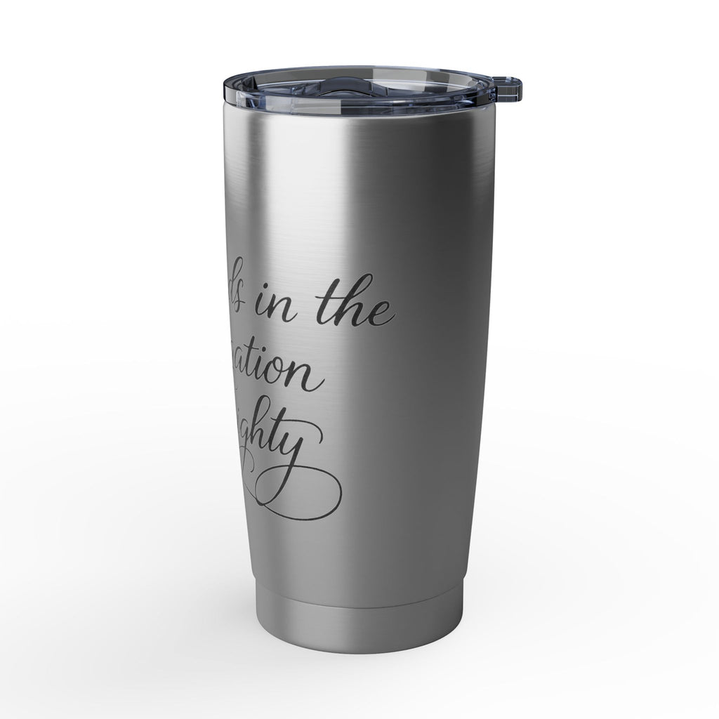 20oz Stainless Tumbler — Script Engraved Travel Cup