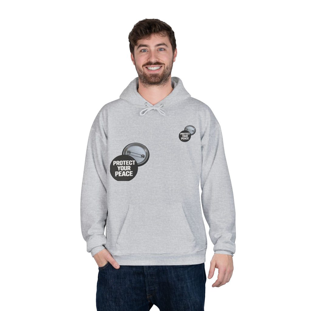 Protect Your Peace Hoodie — Minimal Badge Graphic Pullover