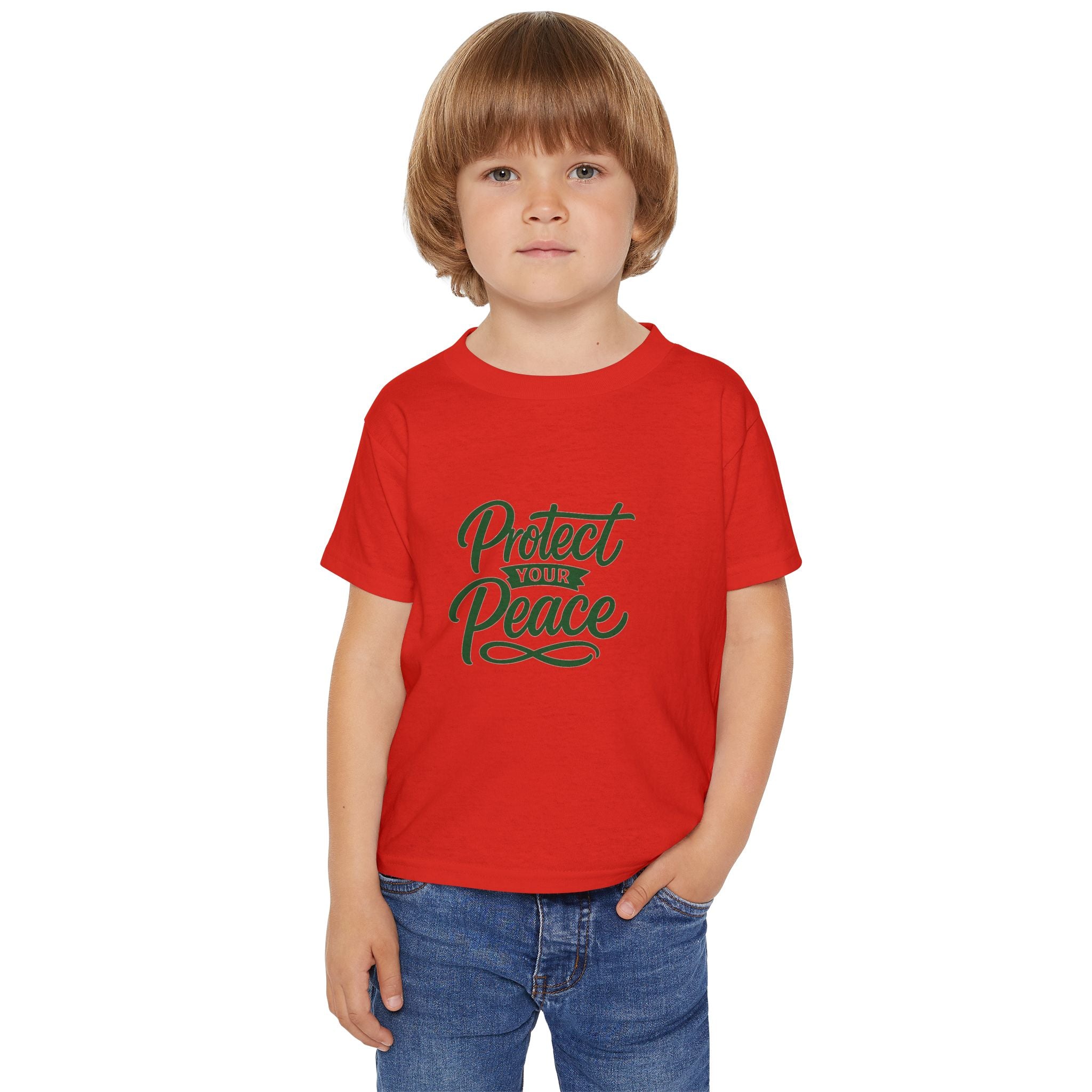 Toddler T-Shirt — "Protect Your Peace" Inspirational Kids Tee