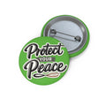 Protect Your Peace Button Pin — Motivational Enamel-Style Lapel Pin for Jackets, Bags & Gifts