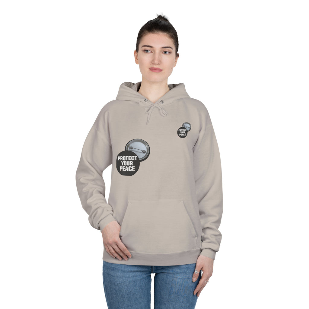 Protect Your Peace Hoodie — Minimal Badge Graphic Pullover