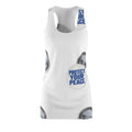 Protect Your Peace Racerback Dress — Button Pin Pattern All-Over Print