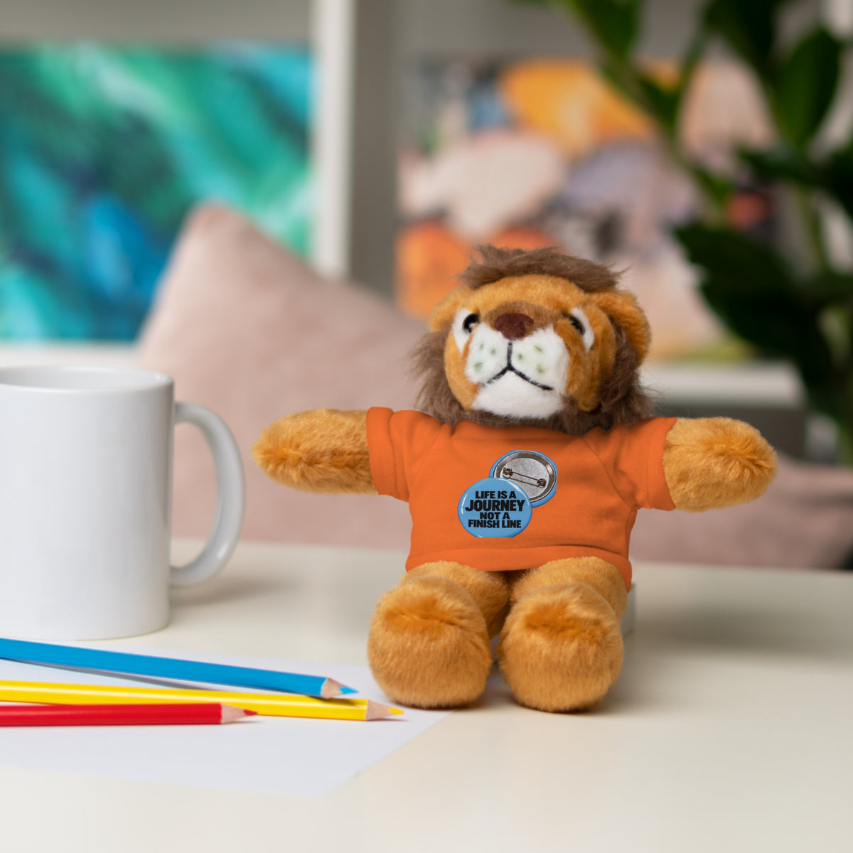 Plush Teddy Bear with Custom Tee — Cute Gift for Kids & Romantic Occasions