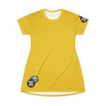 Yellow T-Shirt Dress graphic design 'I Have A Sound Mind' graphic design protect your peace sleeve.