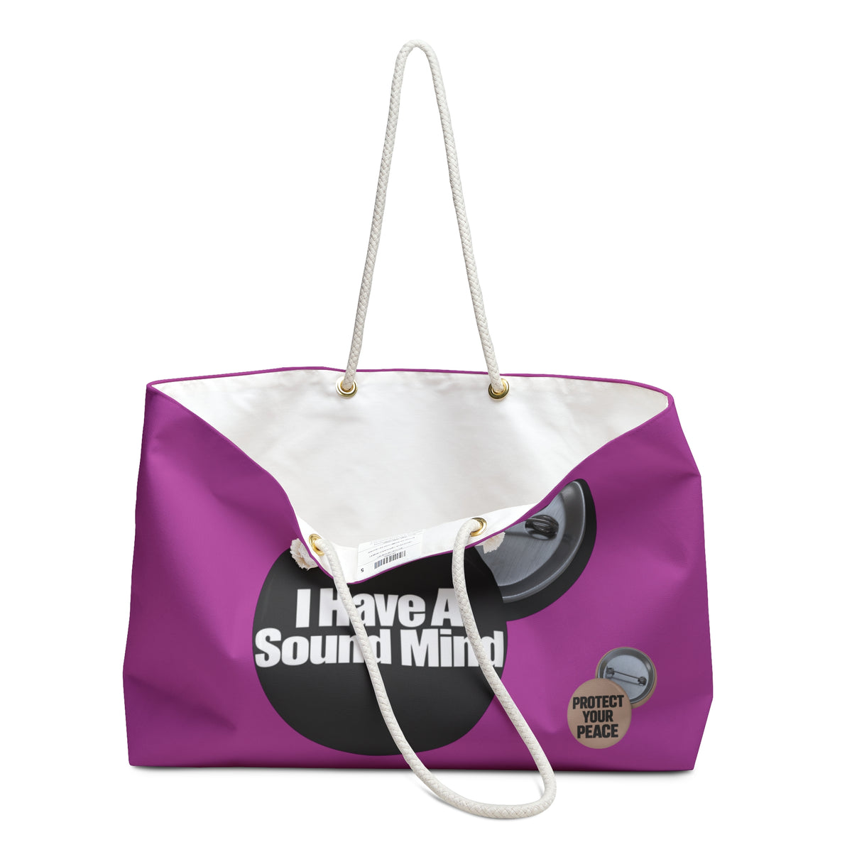 I Have a Sound Mind graphic design Inspirational Weekender Bag