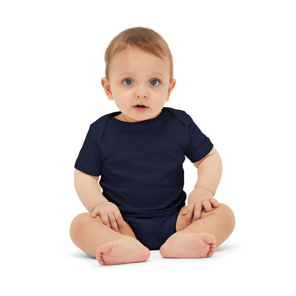 Minimal 'My Favorite' Infant Onesie – Soft White Baby Bodysuit