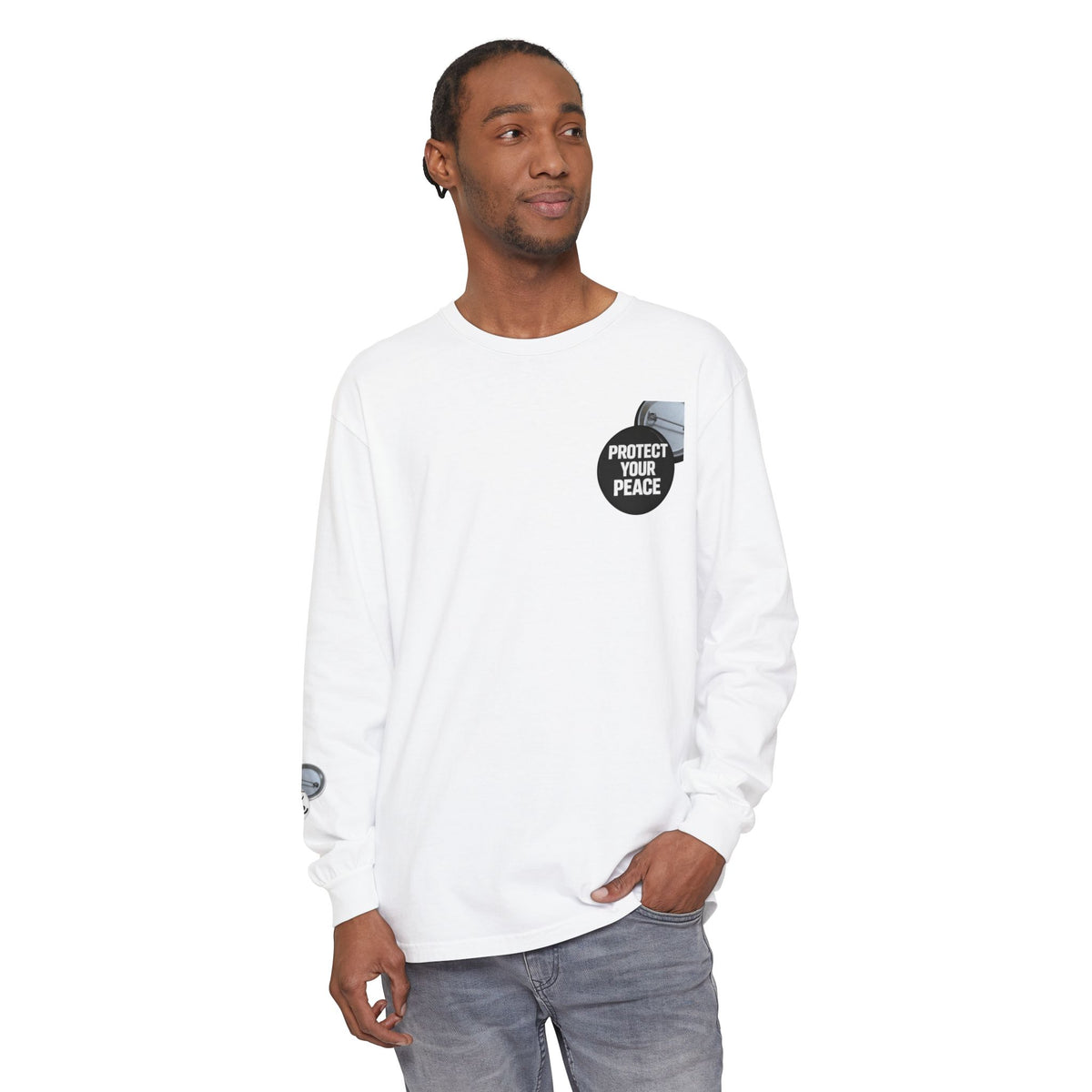 Protect Your Peace Graphic Long Sleeve T-Shirt