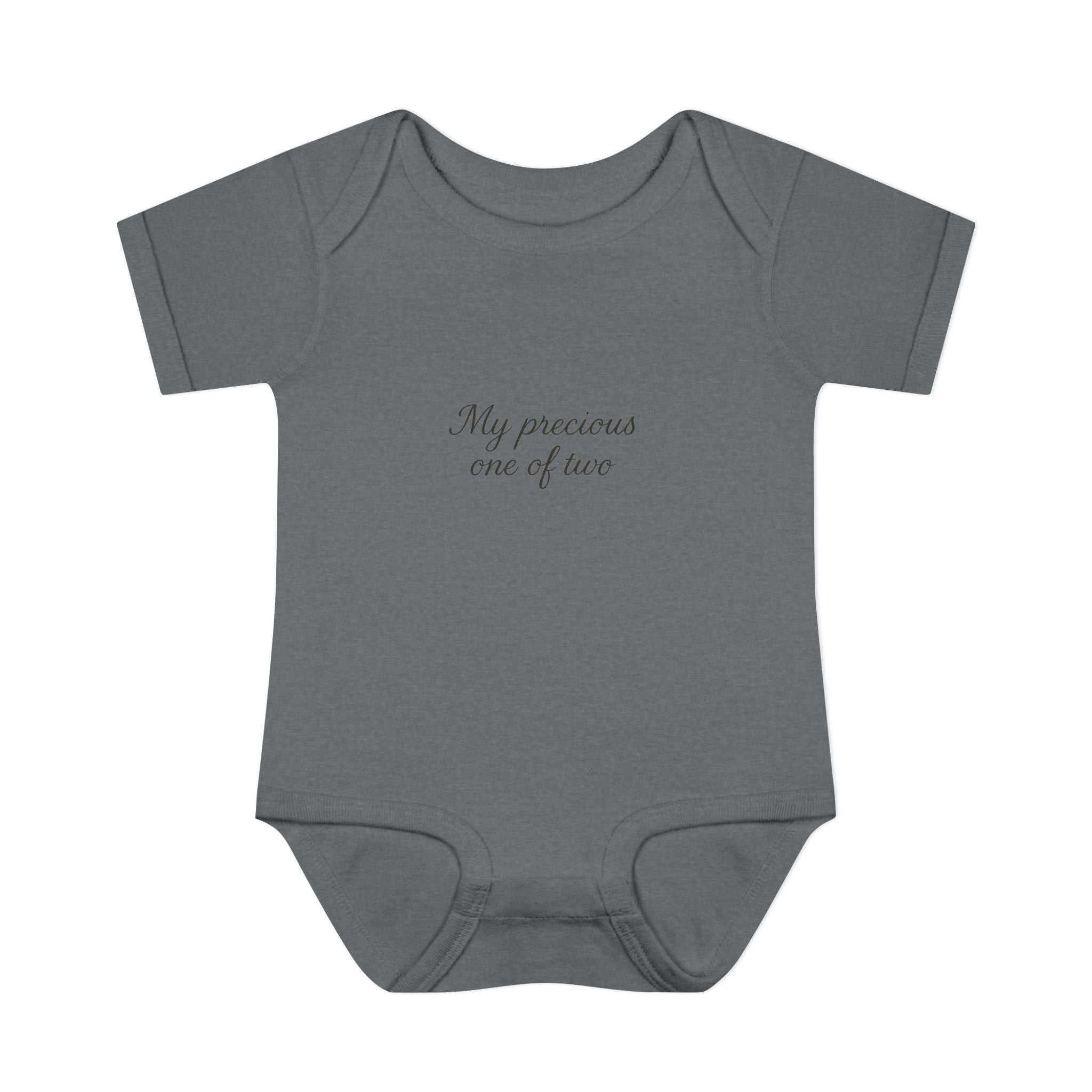 Infant Bodysuit "My Precious One of Two" – Twin Baby Announcement Onesie