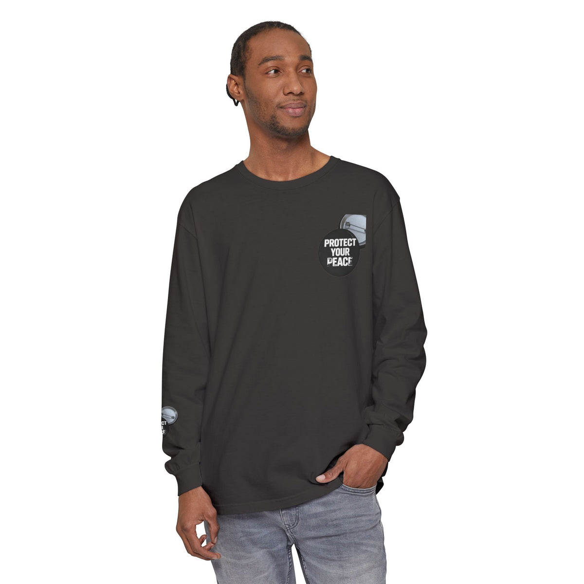 Protect Your Peace Graphic Long Sleeve T-Shirt