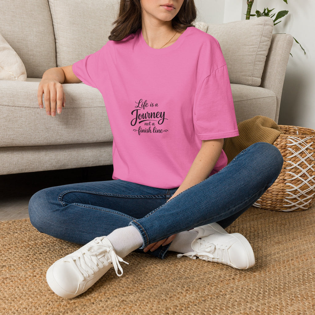Life Is a Journey T-Shirt2 – Minimal Inspirational Quote Tee