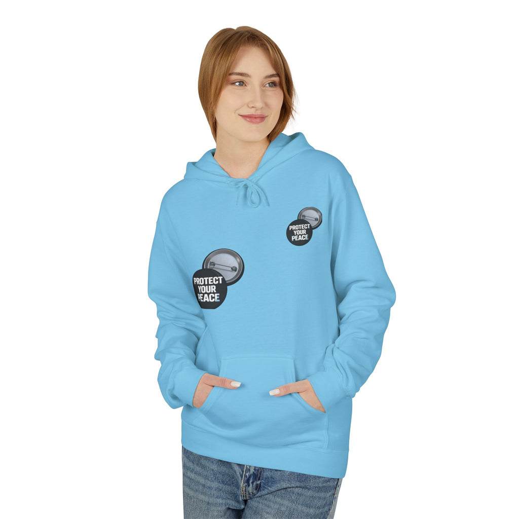 Protect Your Peace Hoodie — Minimal Badge Graphic Pullover