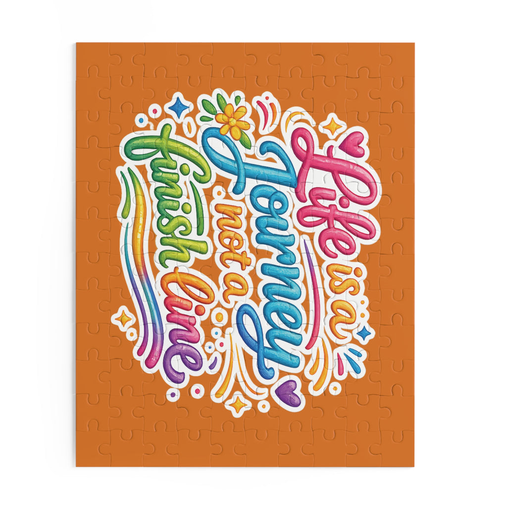 Inspirational 'Life Is a Journey, Not a Finish Line' Jigsaw Puzzle