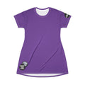 Purple T-Shirt Dress graphic design 'I Have A Sound mind' and graphic design on sleeve protect your peace.