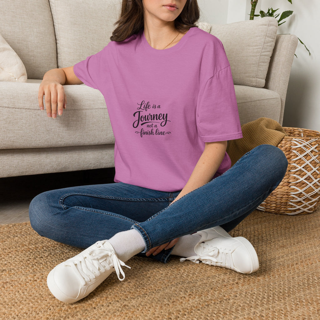 Life Is a Journey T-Shirt2 – Minimal Inspirational Quote Tee