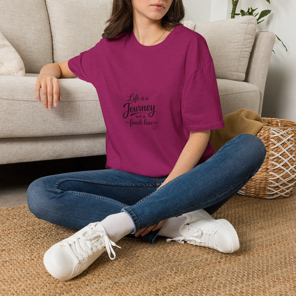 Life Is a Journey T-Shirt2 – Minimal Inspirational Quote Tee
