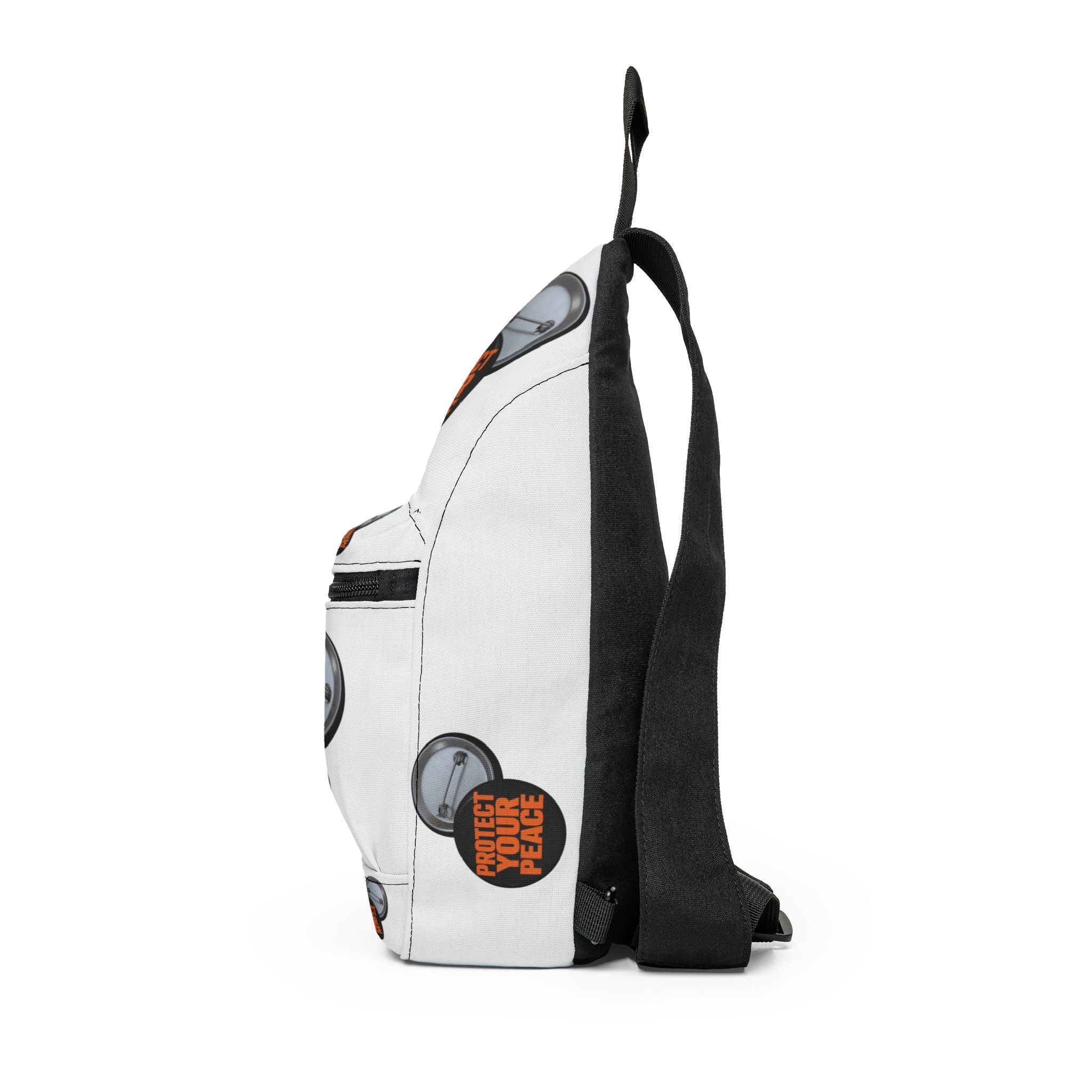 Sling Bag — "Protect Your Peace" Graphic Crossbody Sling