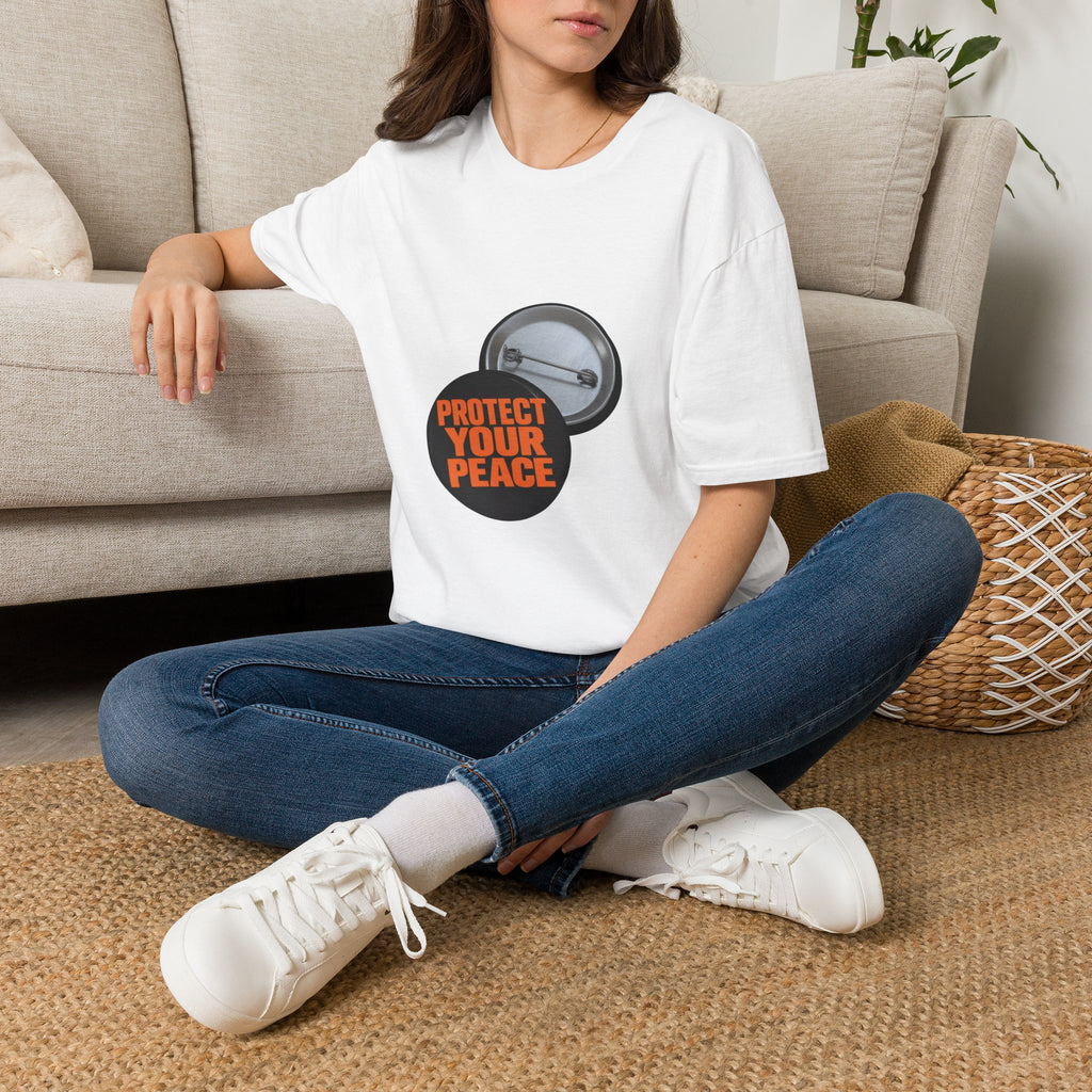 Protect Your Peace T-Shirt — Graphic Button Design