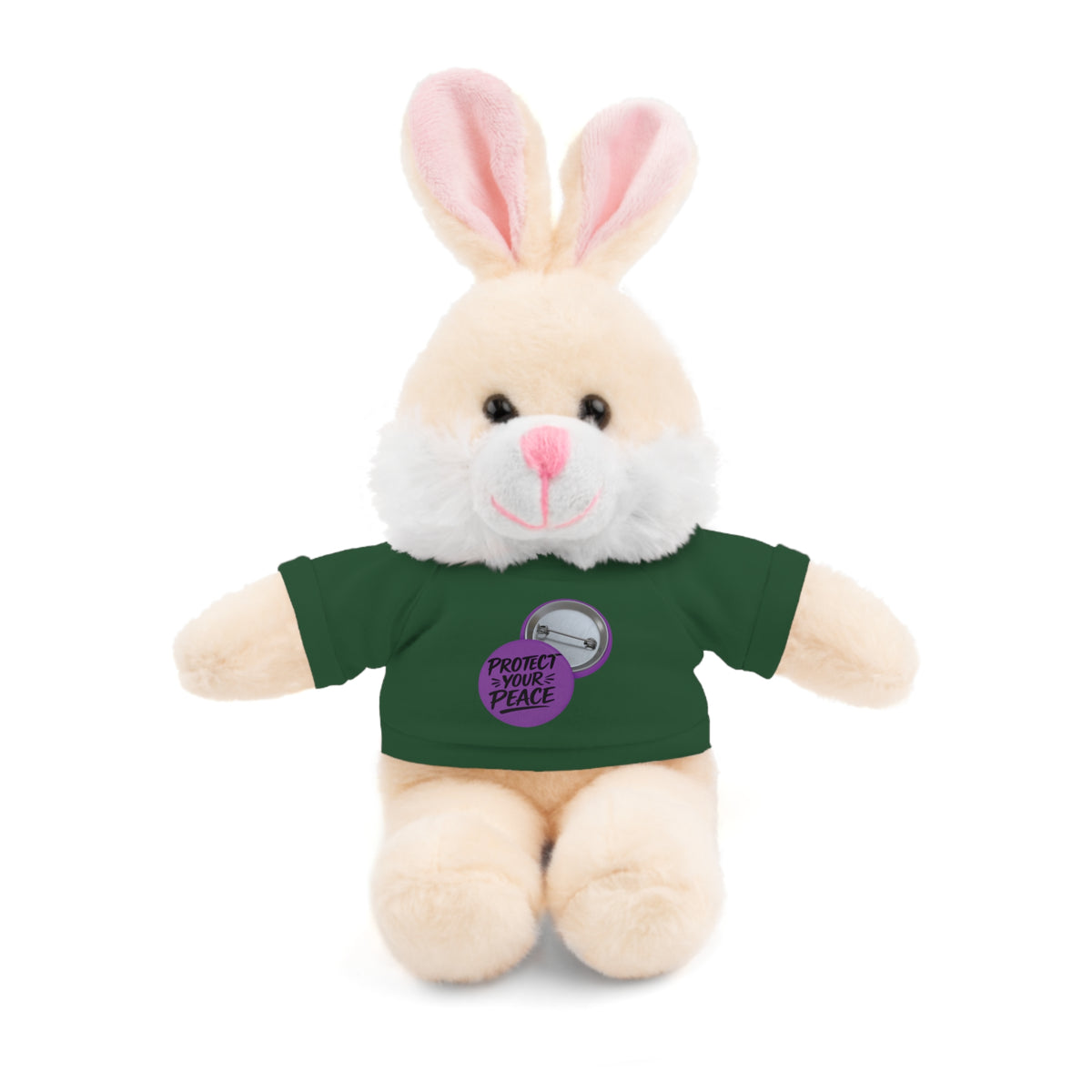 Plush Bear with 'Protect Peace' Tee