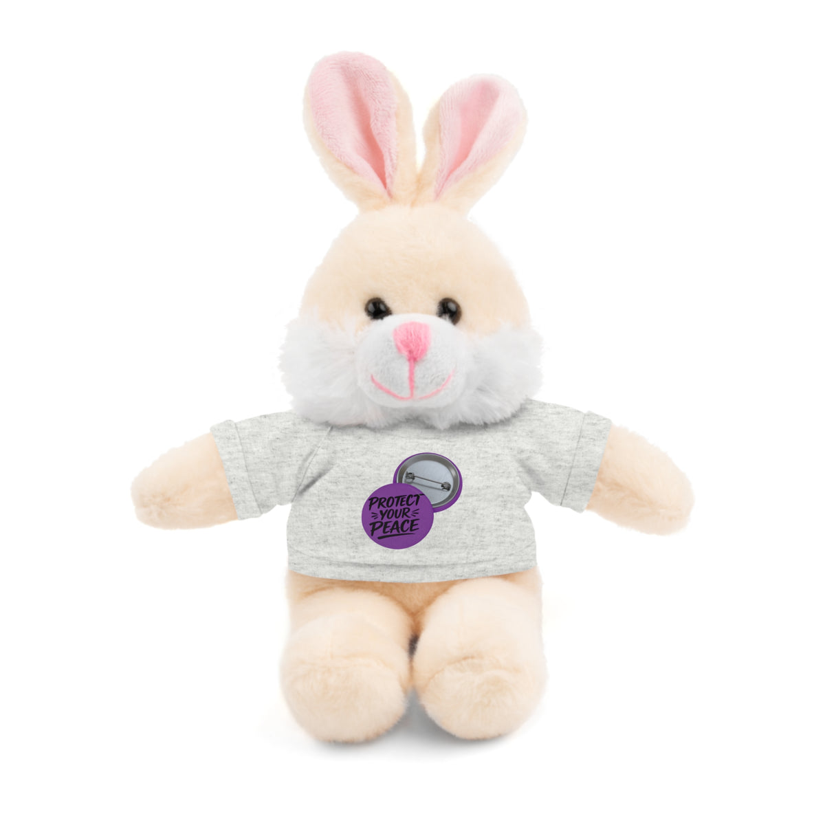 Plush Bear with 'Protect Peace' Tee