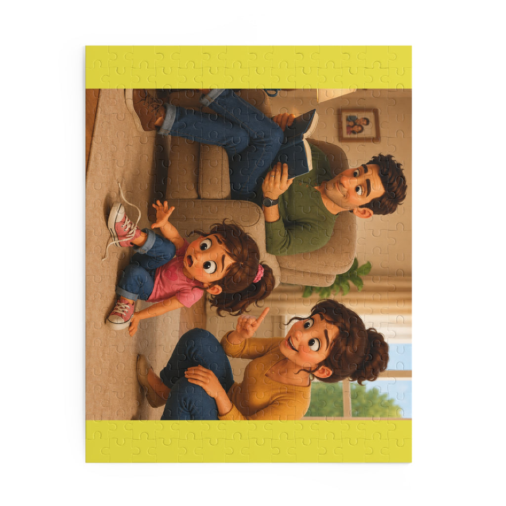 Family Moment Puzzle — 120/252/500-Piece Heartwarming Parent & Child Jigsaw