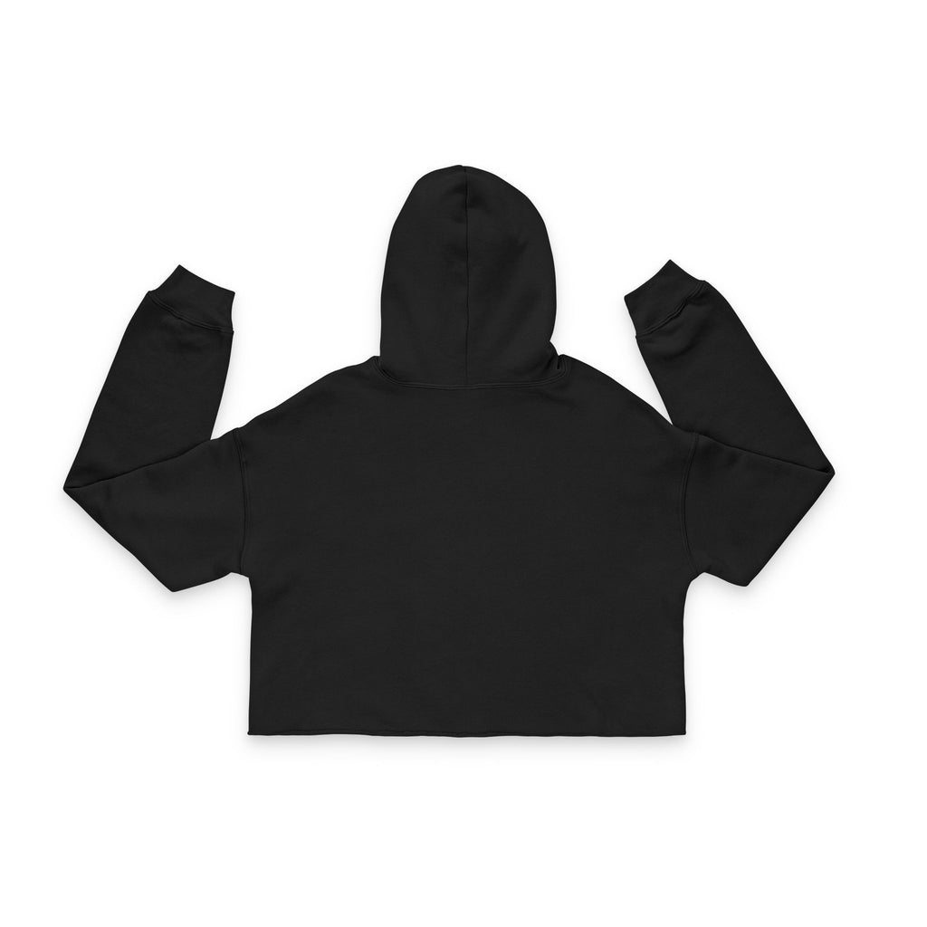 Women's Cropped Hoodie graphic design protect your peace.