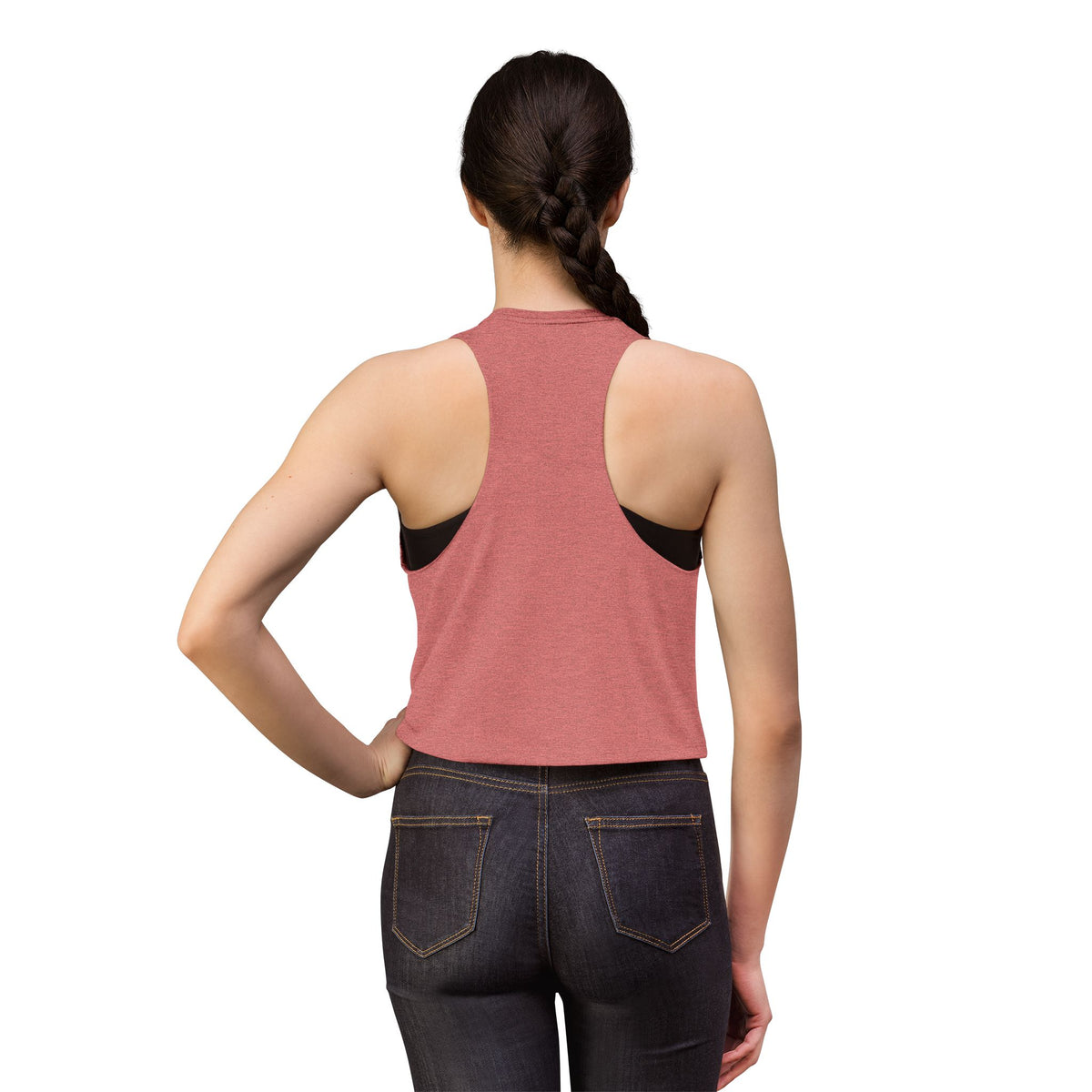 Women's Crop Top — 'Protect Your Peace' Minimal Pocket Graphic Tank