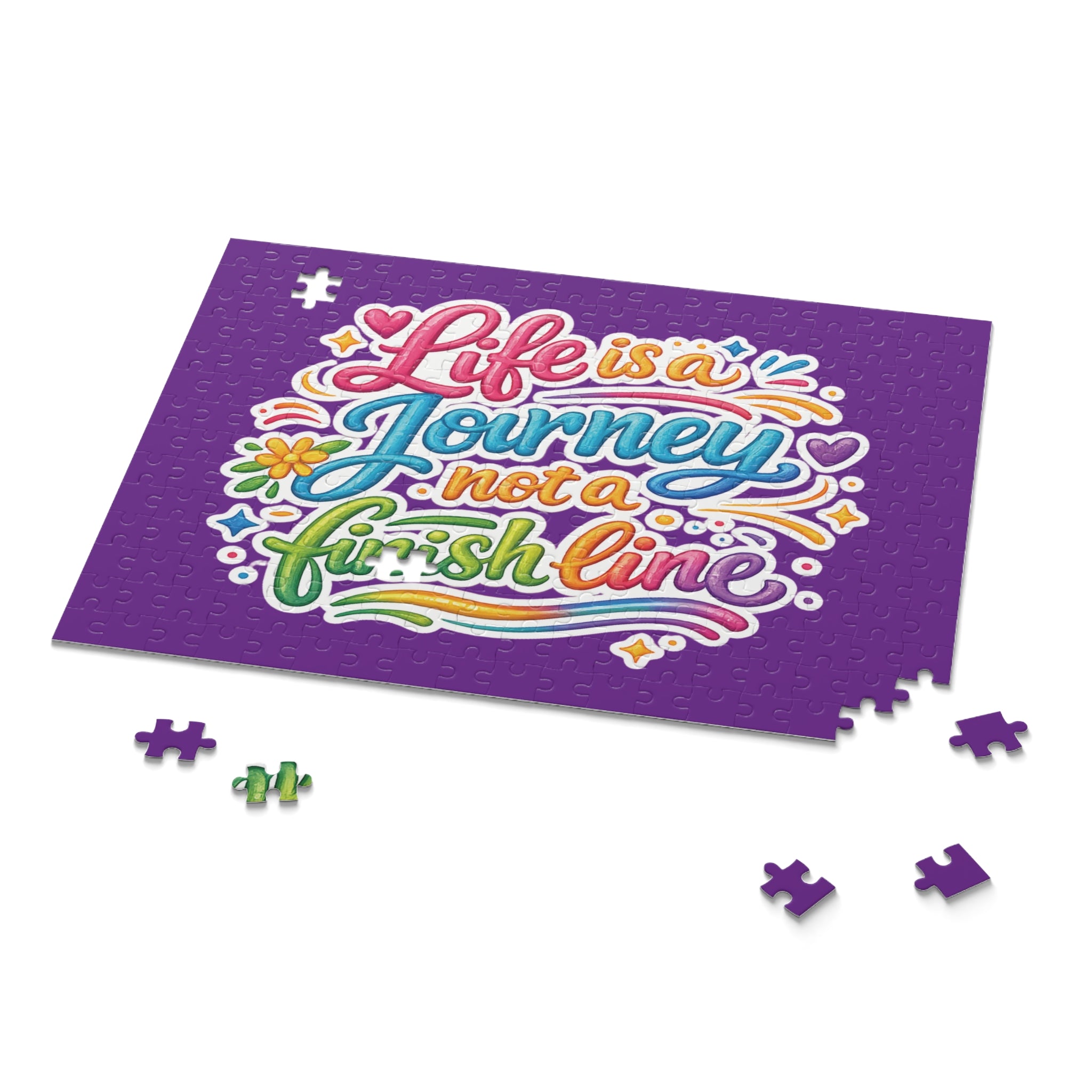 Inspirational 'Life Is a Journey, Not a Finish Line' Puzzle
