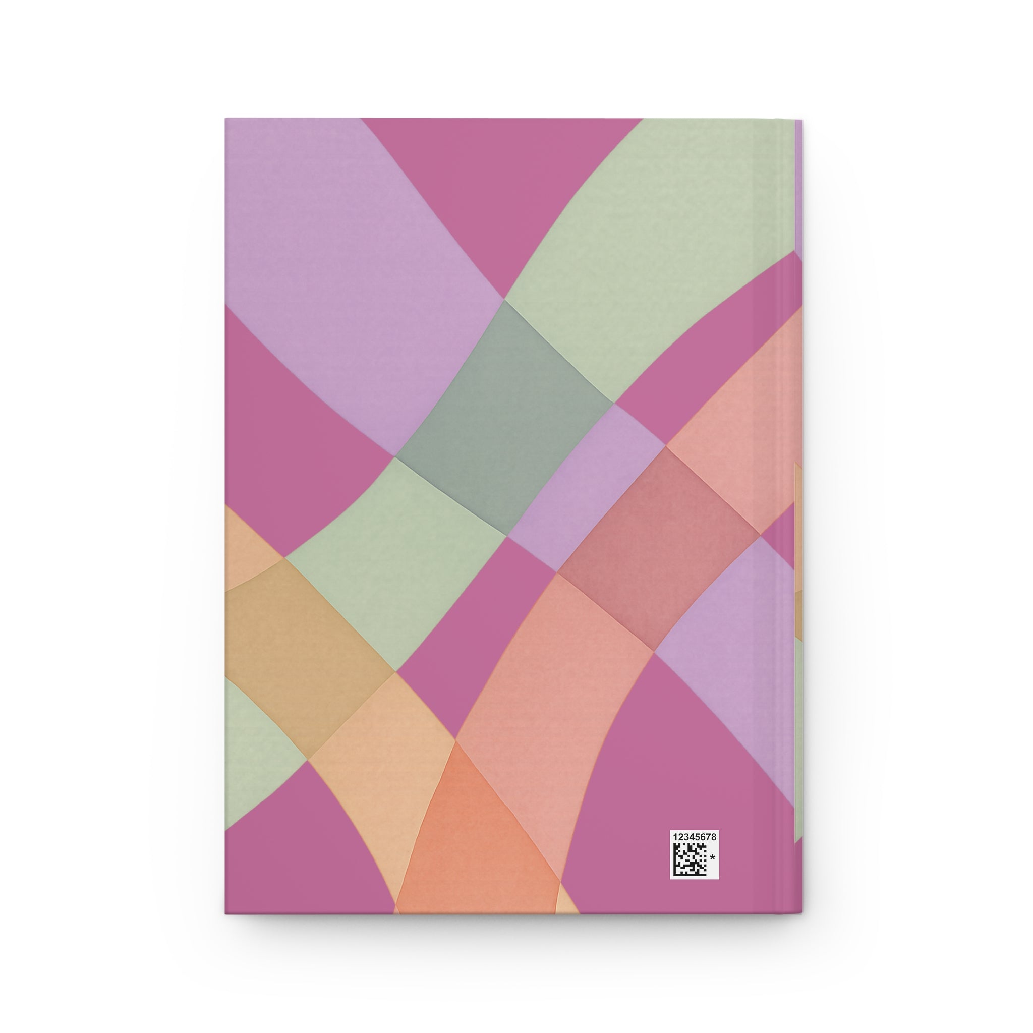 Abstract Pastel Wave Hardcover Journal — Patterned Matte Notebook for Notes & Gifts