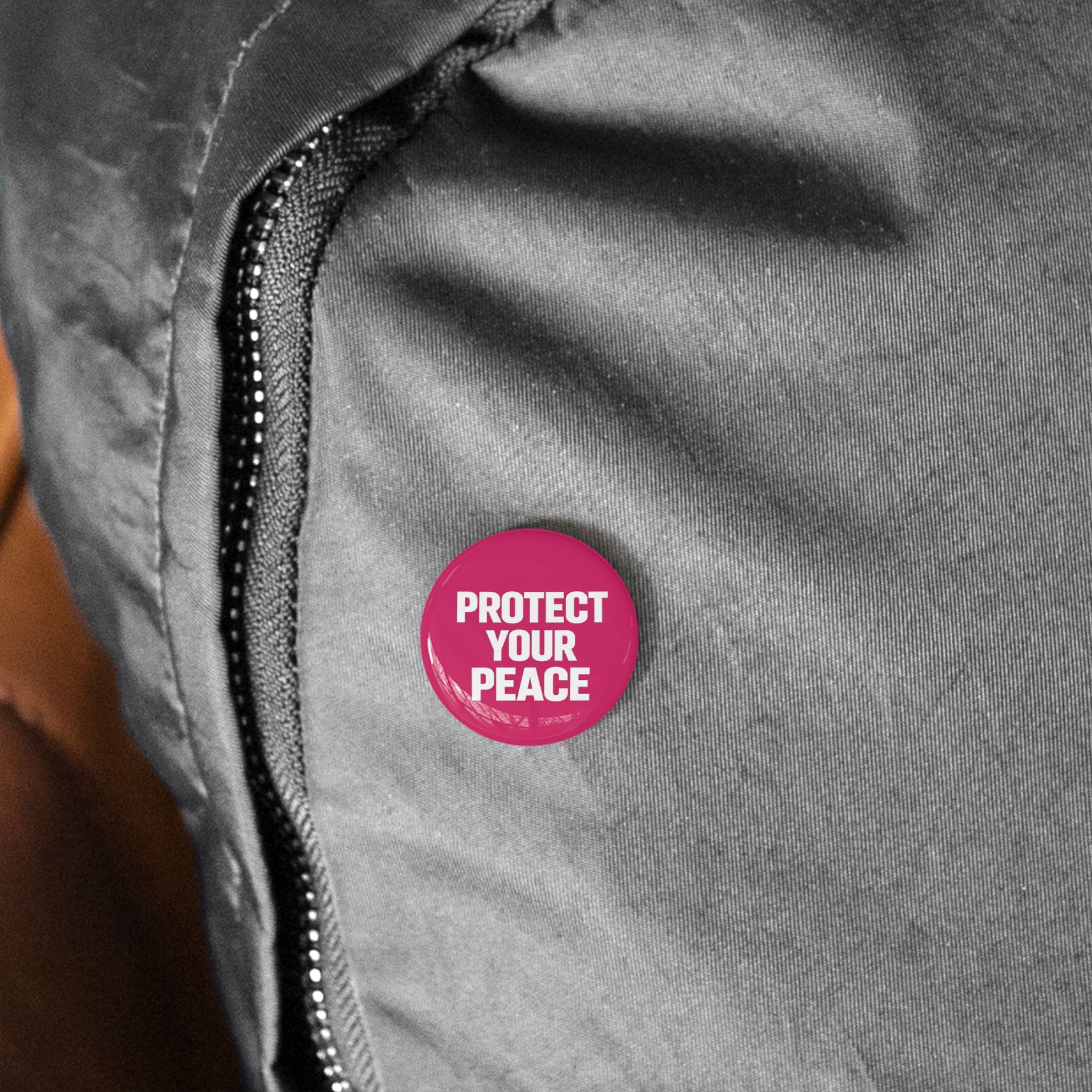 Protect Your Peace Pin — Round Statement Button