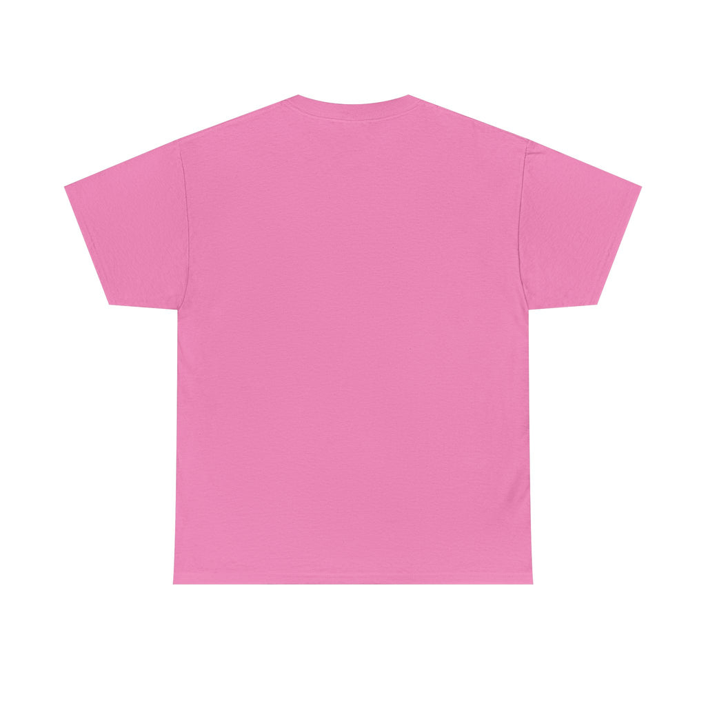 Minimalist White T‑Shirt — Subtle Embossed 'Unisex Heavy Cotton Tee' Design