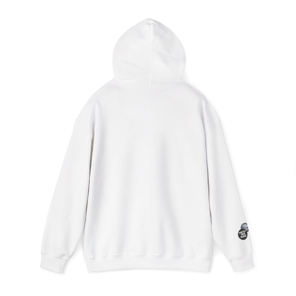 Hoodie  protect your peace  graphic design sleave and chest