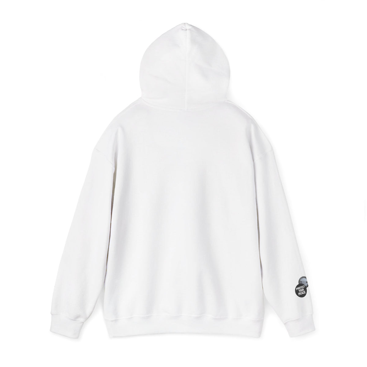 Hoodie  protect your peace  graphic design sleave and chest