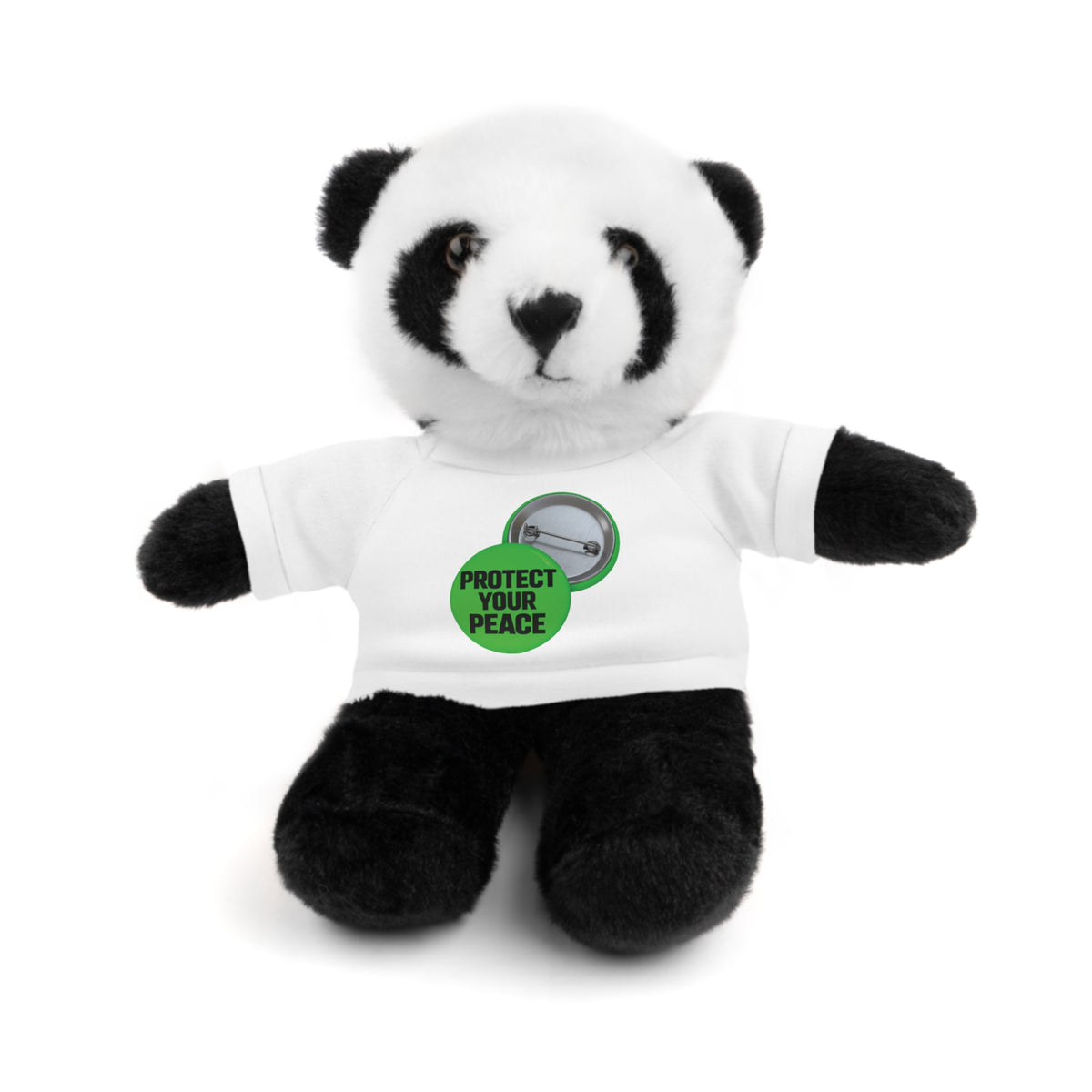 Bear Plush with 'Protect Your Peace' Tee