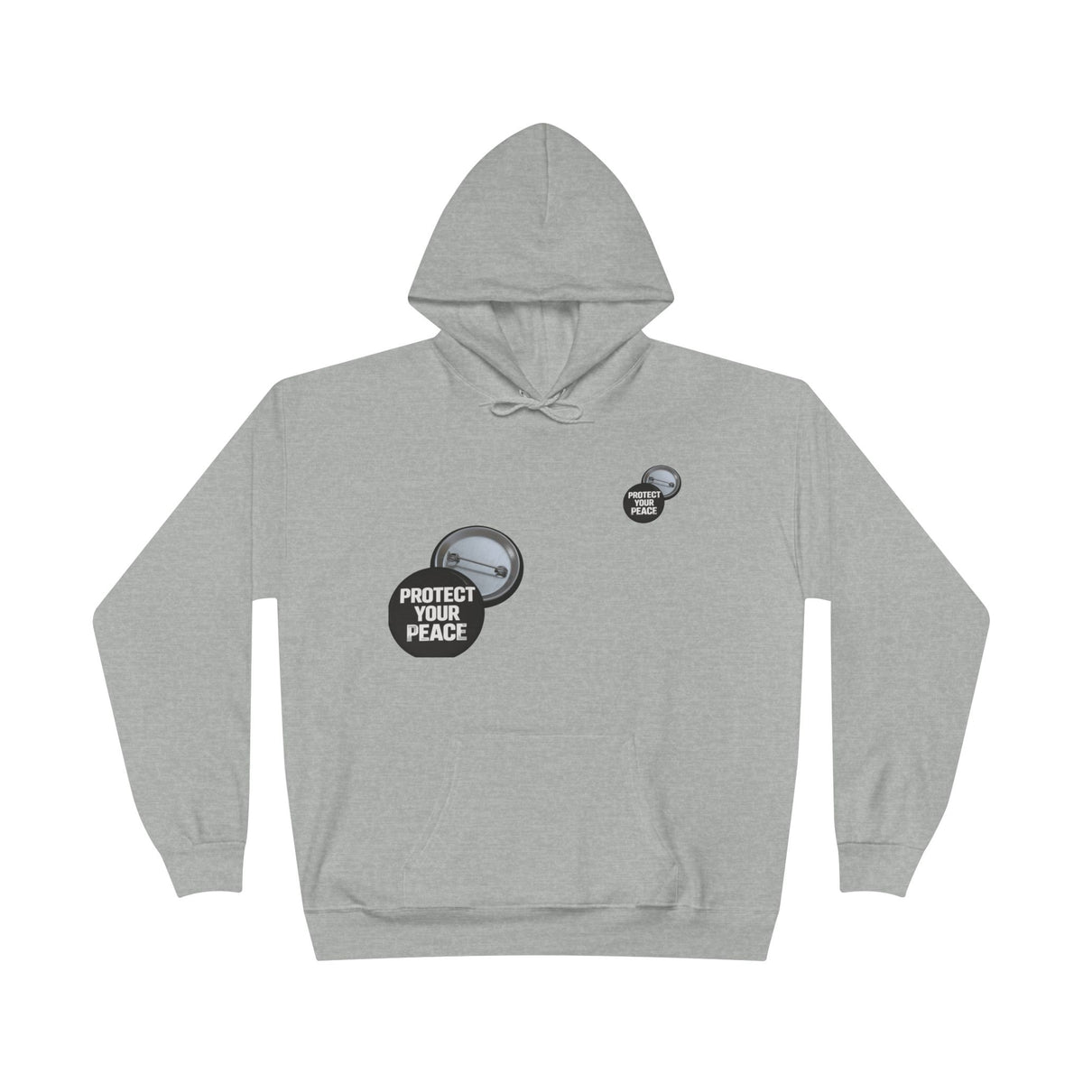 Protect Your Peace Hoodie — Minimal Badge Graphic Pullover
