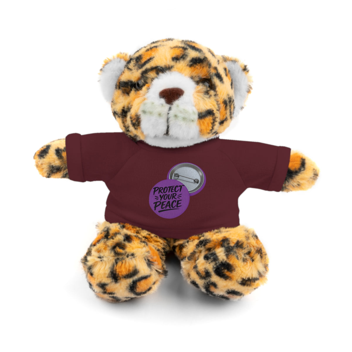 Plush Bear with 'Protect Peace' Tee