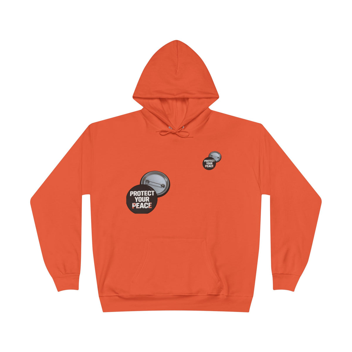 Protect Your Peace Hoodie — Minimal Badge Graphic Pullover
