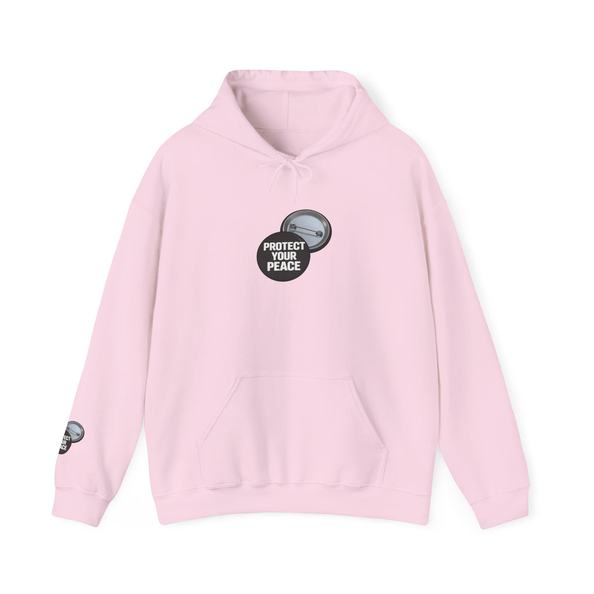 Hoodie  protect your peace  graphic design sleave and chest