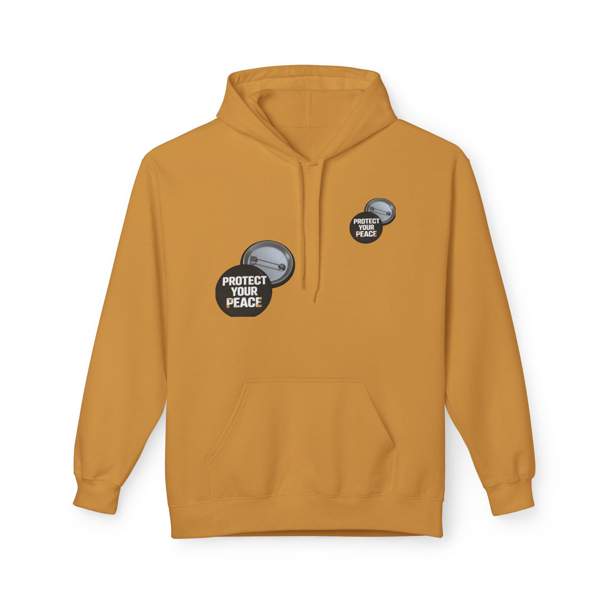 Protect Your Peace Hoodie — Minimal Badge Graphic Pullover