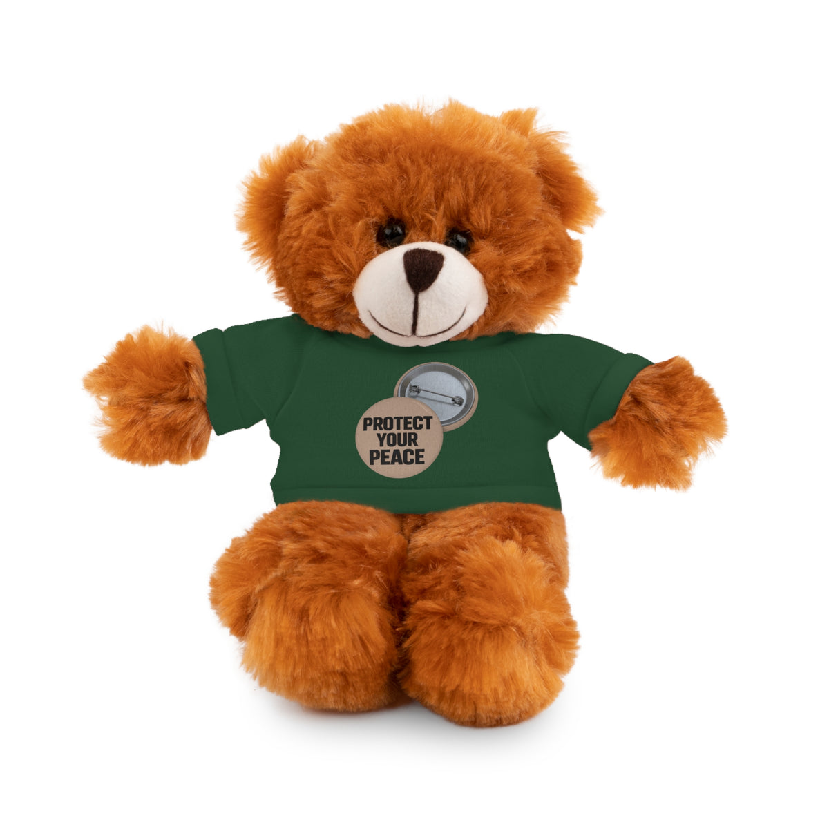 Protect Your Peace Teddy Bear — Plush Stuffed Animal with Tee