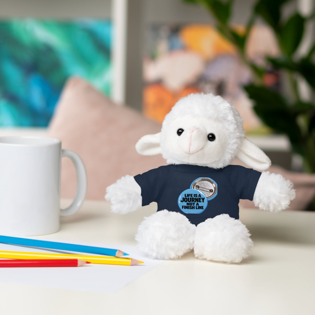 Plush Teddy Bear with Custom Tee — Cute Gift for Kids & Romantic Occasions